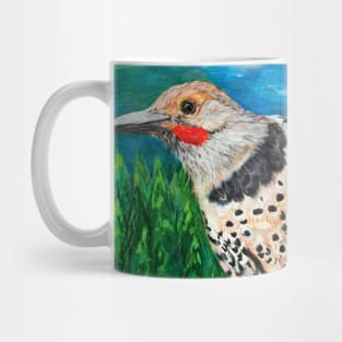 Northern Flicker Bird Drawing Mug